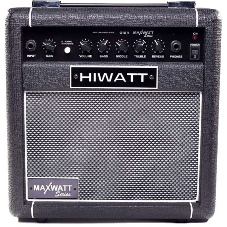 Amplificador para guitarra eléctrica Hiwatt de 15 Watts MAXWATT G15/8R