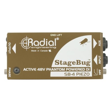 Caja directa Activa StageBug SB-4 Radial Engineering con entrada piezo eléctrica