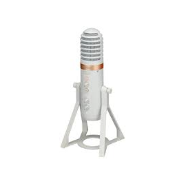 Micrófono USB para live straming blanco