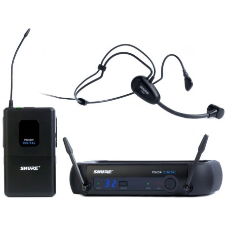 Sistema Micrófono Inalámbrico Digital de Diadema Shure PGXD14/PG30